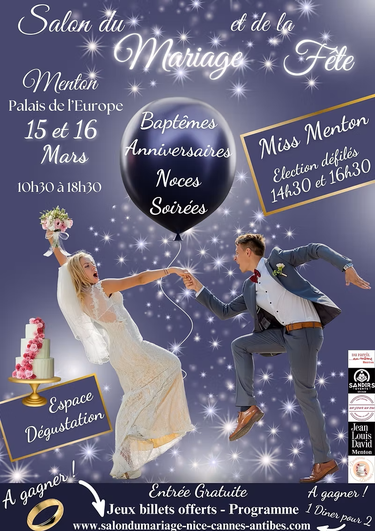 Salon du Mariage et de la Fête d’Antibes / Juan-les-Pins - 22 et 23 Novembre 2025 - Crédit photo : Tous droits réservés