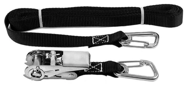 Snap hook end marine stainless ratchet strap