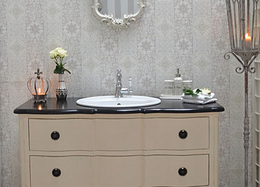 Shabby-Chic Waschtische - Land & Liebe Badmöbel Landhaus