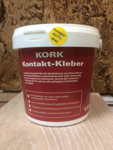 mengler's Korkkleber - Kontaktkleber, 1kg, lösemittelfrei