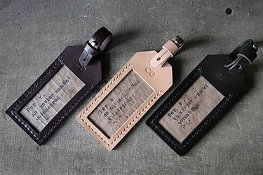 luxury leather luggage labels - ce luxury leather goods