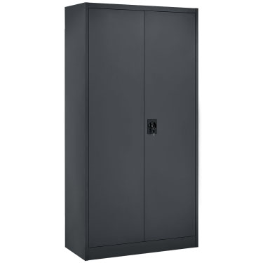Aktenschrank Büro Office mit zwei Türen aus Metall 90 x 90 cm - Non