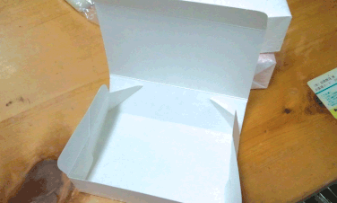 サービス箱　白箱　簡易的な箱　和菓子用箱　箱　上生用