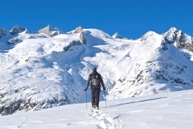 Snowshoeing Trails in Valais, Switzerland - Aletsch Glacier