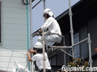 福津市東福間　塗装、塗り替え工事例