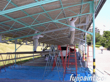 古賀市鹿部　古賀ゴルフ様　塗装、塗り替え例