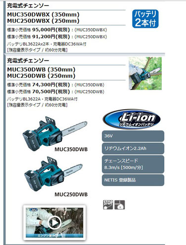 マキタのホームページのスクリーンショットです。