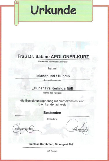 Begleithundeprüfung