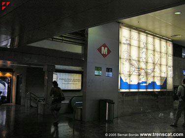 Planell de les línies de metro. PUNT DE TROBADA!