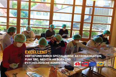 Medizin-Workshop an Bord – EXCELLENT™ Hochseeschein Spezialkurse mit Astronavigation, Funk SRC, Medizin und psychologischer Kompetenz.