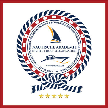 Logo Nautische Akademie Schweiz™ – Institut für Hochseenavigation und maritime Forschung – powered by HOZ und Atelier für Kommunikation™.