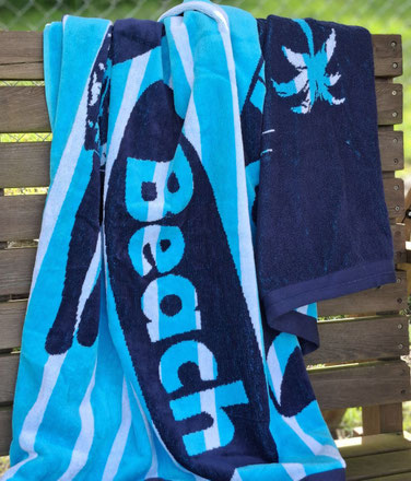 Großes Strandtuch, Surfer Motiv