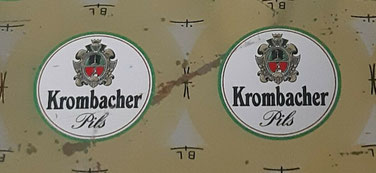 Part of original crown cap sheet.
