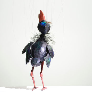 Marionette Rabe Hans Huckebein