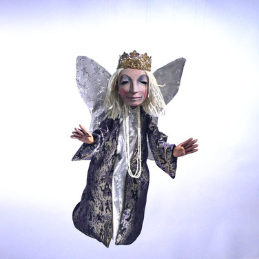 Marionette Engel silbern
