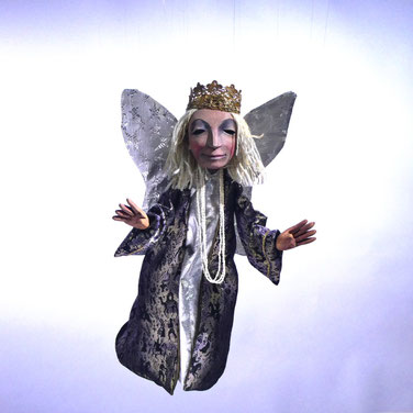 Marionette Engel silbern