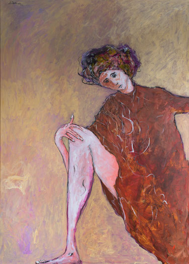 Künstler Osso 2016 Wien  Acryl auf Leinwand