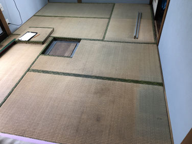 通常の6畳間の敷き方とは違う敷き方の部屋