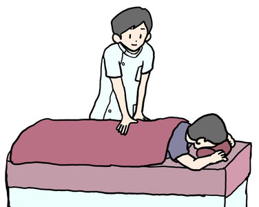 腰痛施術画像