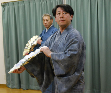 水木流東京水木会　師範　水木鶴升さん　千葉健吾さん