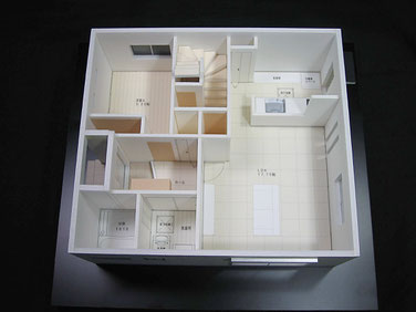 簡単な分解型建築模型 1/50 練習用 J-KB003