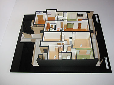 1/50内観模型 2タイプ - 建築模型の館
