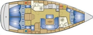 layout sailing yacht Bavaria 39 cruiser, 3 cabin yacht, yacht charter sukosan, yacht charter croatia, bareboat charter, yacht with skipper, rent yacht