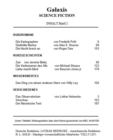 Inhaltsangaben Band 2
