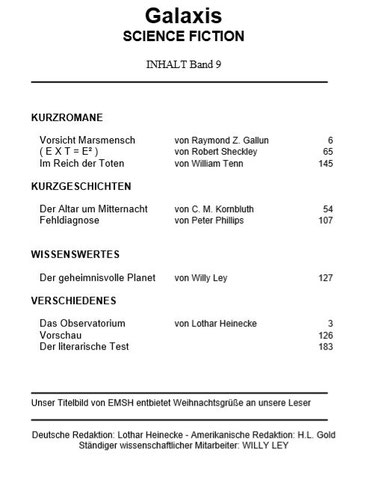 Inhaltsangaben Band 10