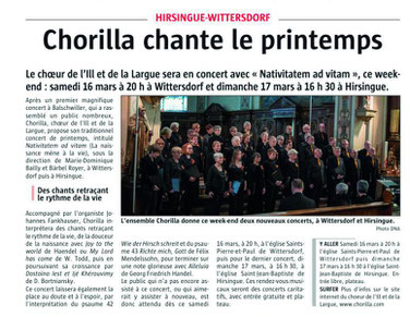 L'ALSACE  - 14 mars 2019