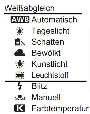 Kamerafunktion Schnee