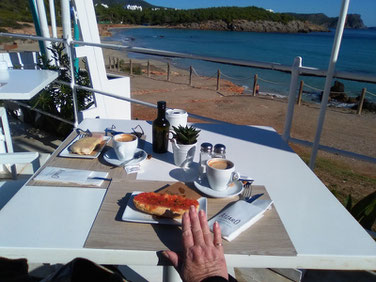 Tomatenbrot im Atzaro in Cala Nova