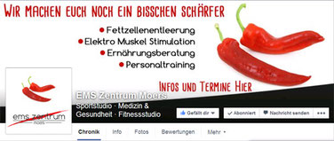 Neues Layout für EMS-Zentrum Moers Facebook Titelbild