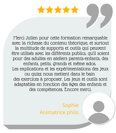 LaboPhilo. Labo philo. Formation en philosophie pour enfants. Devenir animateur philo pour enfants. Avis clients.