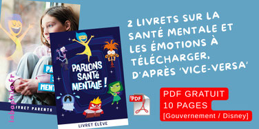 Compétences psychosociales. CPS. Ressources gratuites. PDF gratuit. Emotions. Santé mentale Disney. Vice-versa. Philo pour enfants. 