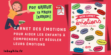 Mon carnet des émotions. PDF gratuit émotions enfants. Régulation des émotions. Astrapi. Bayard. . CPS. Connaissance de soi. Compétences émotionnelles.