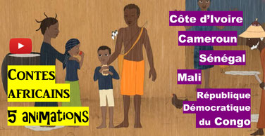 CONTES AFRICAINS: 5 animations (TV5)