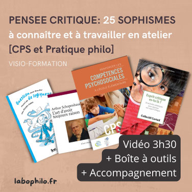 Formation en philosophie pour enfants. Se former à la philosophie pour enfants. Devenir animateur en philosophie pour enfants, adolescents et adultes. Pratique philosophique. Formation. Se former.
