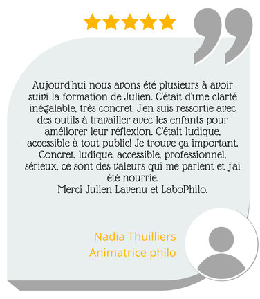 LaboPhilo. Labo philo. Formation en philosophie pour enfants. Devenir animateur philo pour enfants. Avis clients.