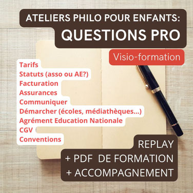 Formation en philosophie pour enfants. Se former à la philosophie pour enfants. Devenir animateur en philosophie pour enfants, adolescents et adultes. Pratique philosophique. Formation. Se former.