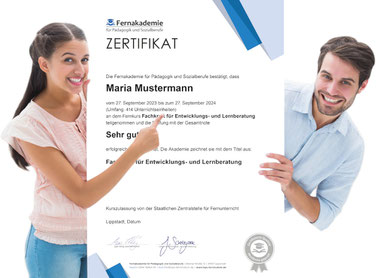 Muster eines Teilnahmezertifikats