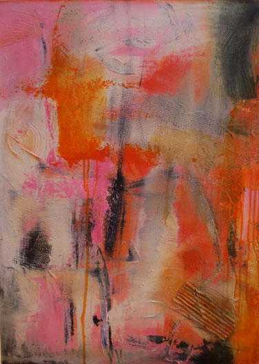 "Frühlingsgefühle" , mixed media , 90x60 cm , BNR 334