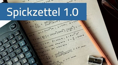 Kostenlose Spickzettel 1.0 zum einfachen Mathe lernen.
