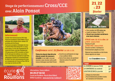 Stage CCE avec Alain Ponsot aux Rouillons