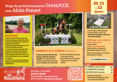 Stage CCE avec Alain Ponsot aux Rouillons
