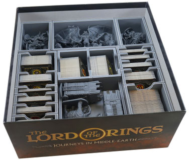 folded space insert organizer journeys in middle-earth expansions spreading war