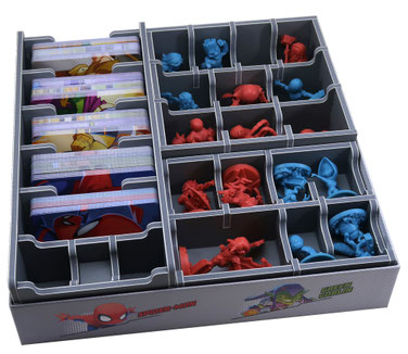 folded space insert organizer marvel united expansions
