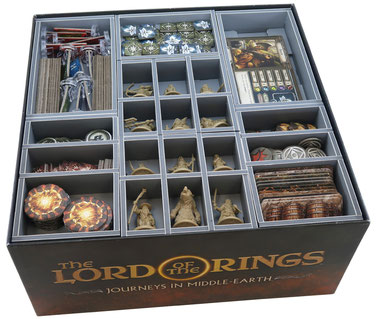 folded space insert organizer journeys in middle-earth expansions spreading war