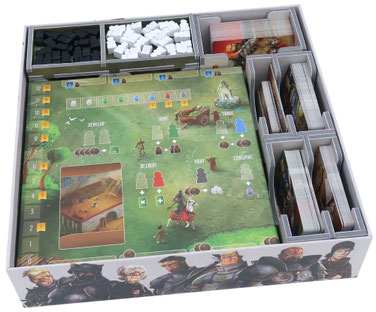 folded space insert organizer paladins of the west kingdom collector's box city of crowns garphill games