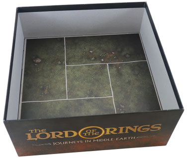 folded space insert organizer journeys in middle-earth expansions spreading war